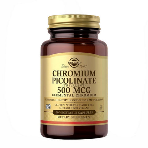 Solgar, Chromium Picolinate, 500 mcg, 60 V Caps