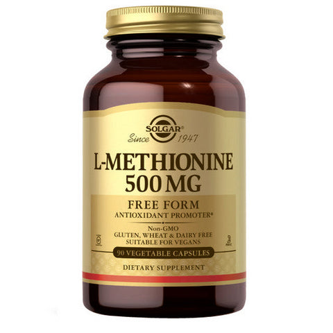 Solgar, L-Methionine, 500 mg, 90 V Caps