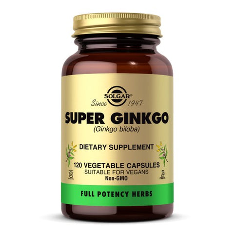 Solgar, FP Super Ginkgo, 60 MG, 120 V Caps