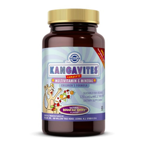 Kangavites Multivitamin and Mineral Chewable  - Bouncin' Berry Flavor 120 Tabs by Solgar