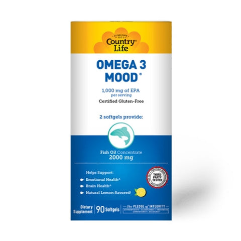 Country Life, Omega 3 Mood, 90 Softgels