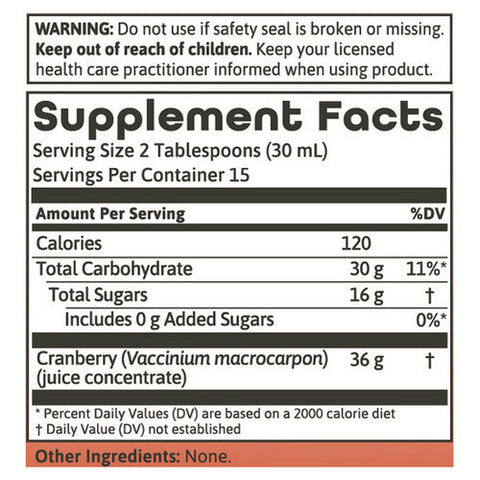 Dynamic Health Laboratories, Cranberry Concentrate, 16OZ