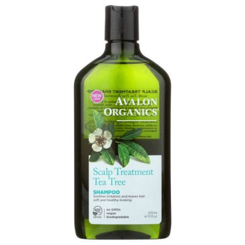 Avalon Organics, Shampoo Tea Tree Scalp Treatment, 11 fl oz