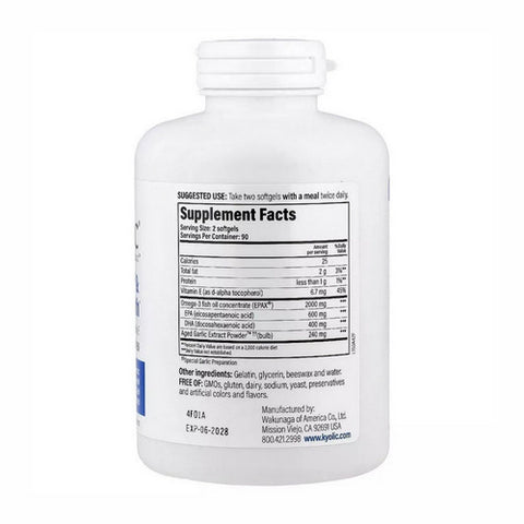 Kyolic, Garlic W/epa & Dha,eco Size, 180 Sgel