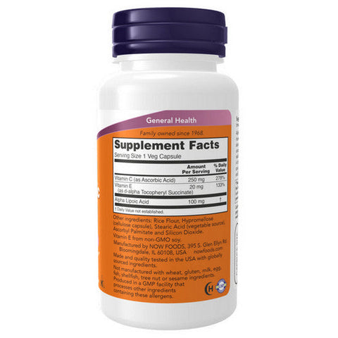 Now Foods, Alpha Lipoic Acid, 100 mg, 60 Vcap