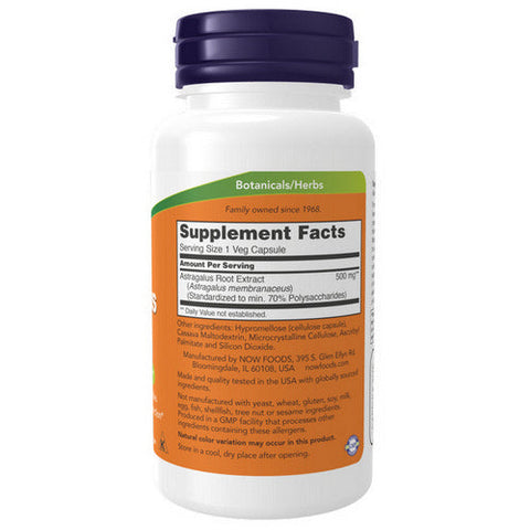 Now Foods, Astragalus, 500 mg, 90 Vcaps