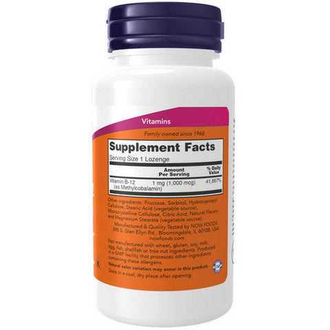 Now Foods, Methyl B-12, 1000 mcg, 100 Lozenges