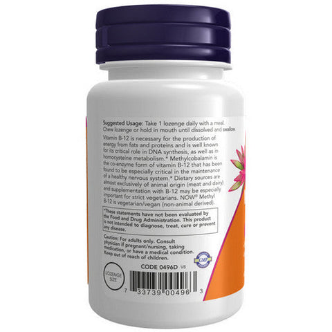 Now Foods, Methyl B-12, 5000 mcg, 60 LOZ