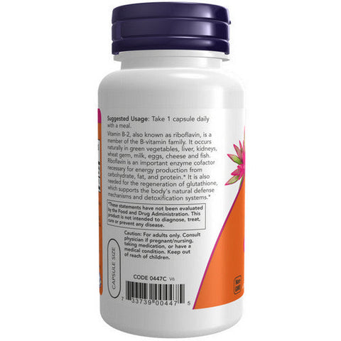Now Foods, Vitamin B-2 Riboflavin, 100mg, 100 Caps