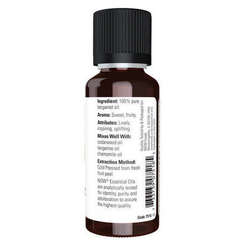 Now Foods, Bergamot Oil, 1 OZ