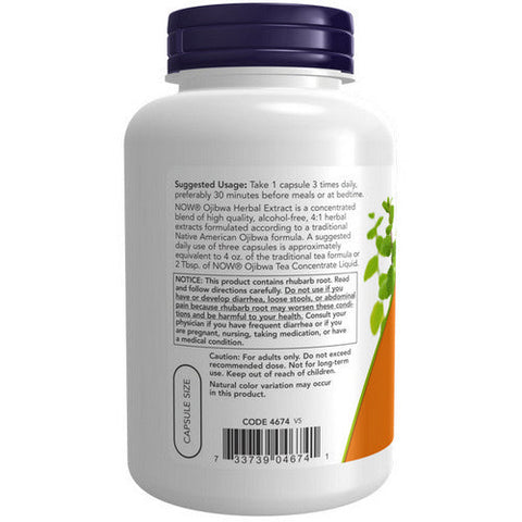 Now Foods, Ojibwa Herbal Extract, 450 mg, 180 Veg Caps
