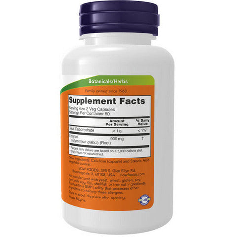 Now Foods, Licorice Root, 450 mg, 100 Caps