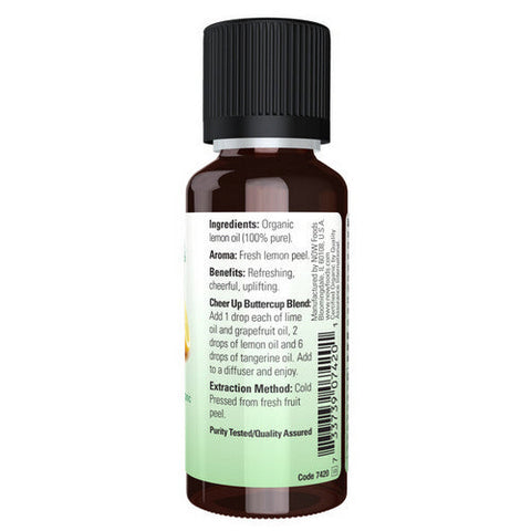 Now Foods, Organic Lemon Oil, 1 OZ