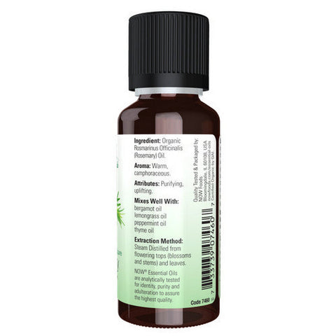 Now Foods, Organic Rosemary Oil, 1 OZ