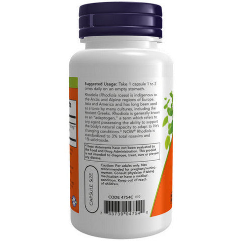 Now Foods, Rhodiola, 500 mg, 60 Vcaps
