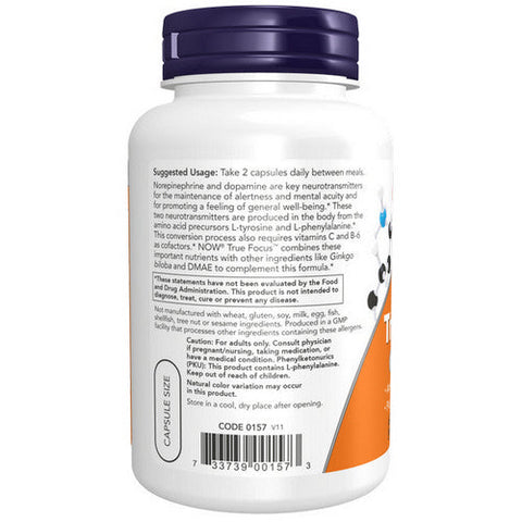 Now Foods, True Focus, 90 Veg Caps