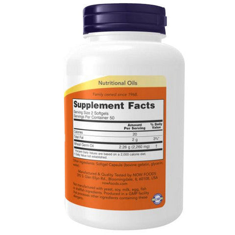 Now Foods, Wheat Germ Oil, 100 Softgels