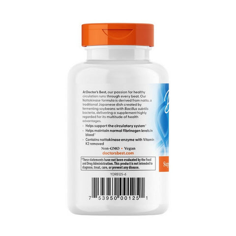 Doctors Best, Best Nattokinase, 2000 fibrin units, 90 Veggie Caps
