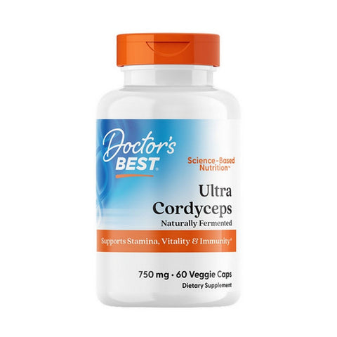 Doctors Best, Ultra Cordyceps, 750 Mg, 60 Veggie Caps