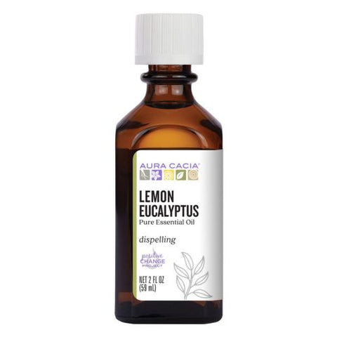 Aura Cacia, Essential Oil Eucalyptus, Lemon, 2 Fl Oz