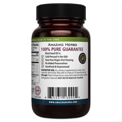 Amazing Herbs, Black Seed, 90 Sftgl