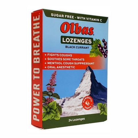 Olbas, Black Currant Lozenges, 24 Lozenges