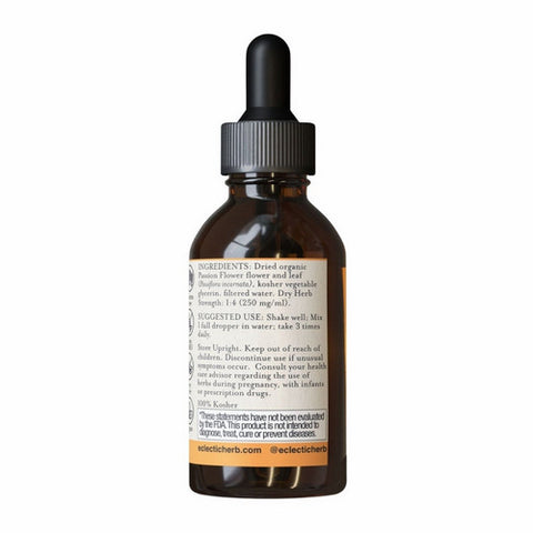 Eclectic Herb, Passion Flower, 1000 mg, 2 Oz Alcohol free