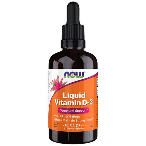 Now Foods, Liquid Vitamin D-3, 2 OZ