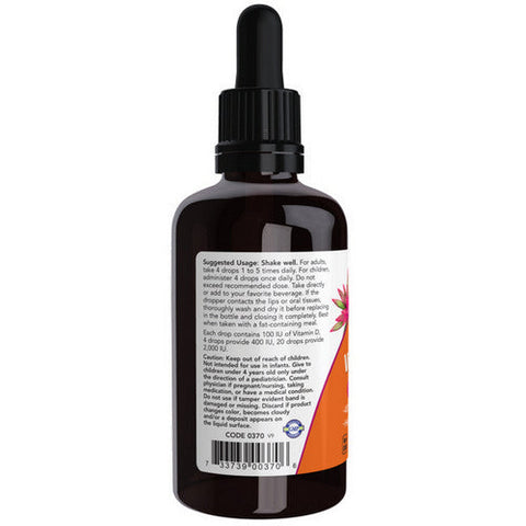 Now Foods, Liquid Vitamin D-3, 2 OZ
