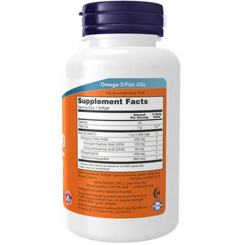 Now Foods, Neptune Krill Oil, 1000 mg, 60 Softgels