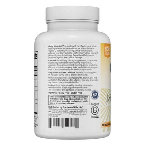 Garden of Life, Living Multi, Vitamin C 60 Caplets
