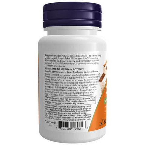 Now Foods, OralBiotic Blis K12, 60 Lozenges