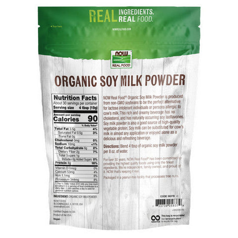 Now Foods, Organic Soy Milk Powder, 567g, 20 oz