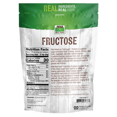 Now Foods, Fructose Fruit Sugar, 3 lb