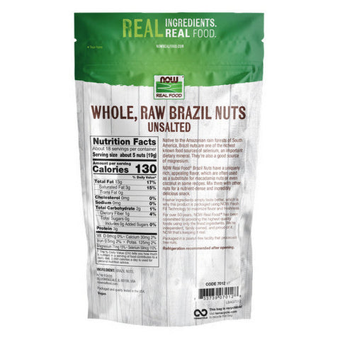 Now Foods, Brazil Nuts Raw, 12 oz