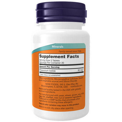 Now Foods, Potassium Iodide, 30 mg, 60 Tabs