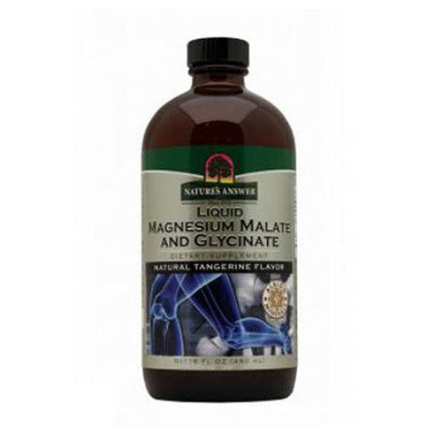 Nature's Answer, Liquid Magnesium Glycinate, Natural Tangerine Flavor, 16 Oz