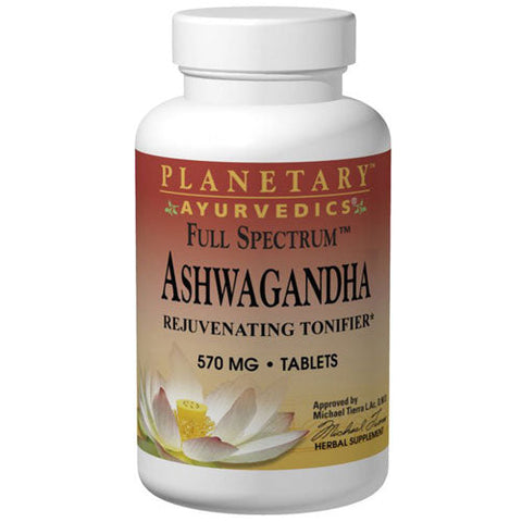 Planetary Ayurvedics, Ashwagandha  Full Spectrum, 570 mg, 60 tabs