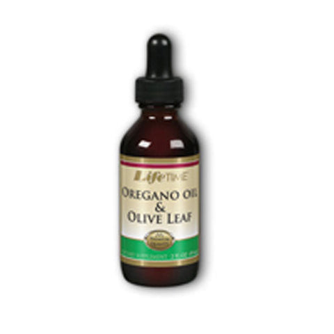 Life Time Nutritional Specialties, Natural Oregano Oil And Olive Leaf, 2 oz