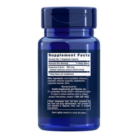 Life Extension, Huperzine A, 200 mcg, 60 caps