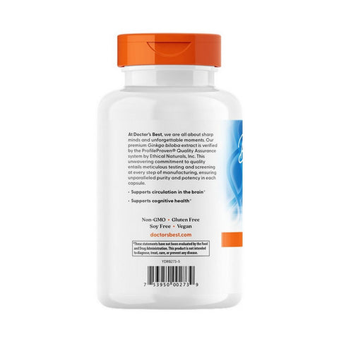 Doctors Best, Extra Strength Ginkgo, 120 mg, 360 Veggi Caps