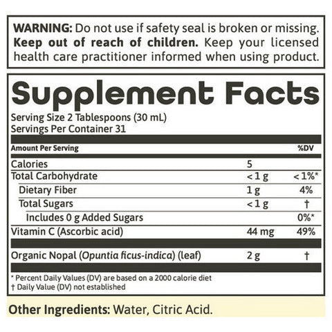 Dynamic Health Laboratories, Organic Certified Nopal Gold, 32 oz
