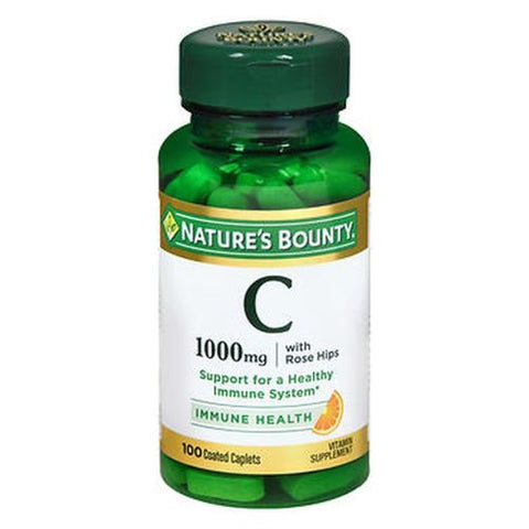 Nature's Bounty, Vitamin C Plus Rose Hips, 1000 mg, 100 tabs