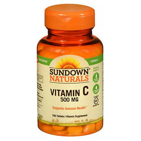 Sundown Naturals, Vitamin C With Ascorbic Acid, 500 mg, 100 tabs
